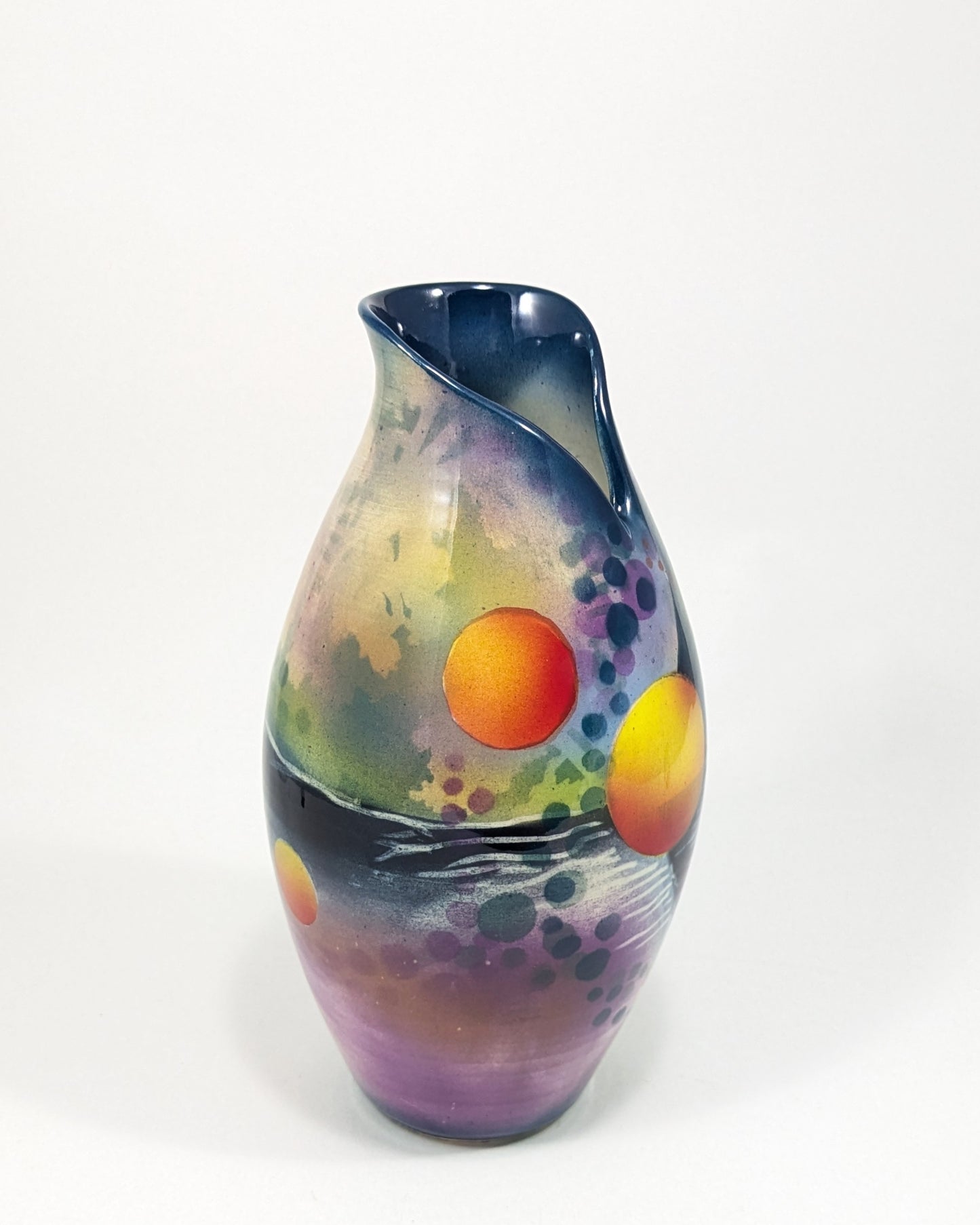 Asymmetrical Vase in Light In The Darkness