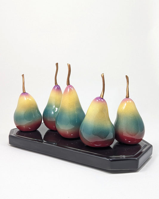 Pear Sculpture on a Base (small, group)