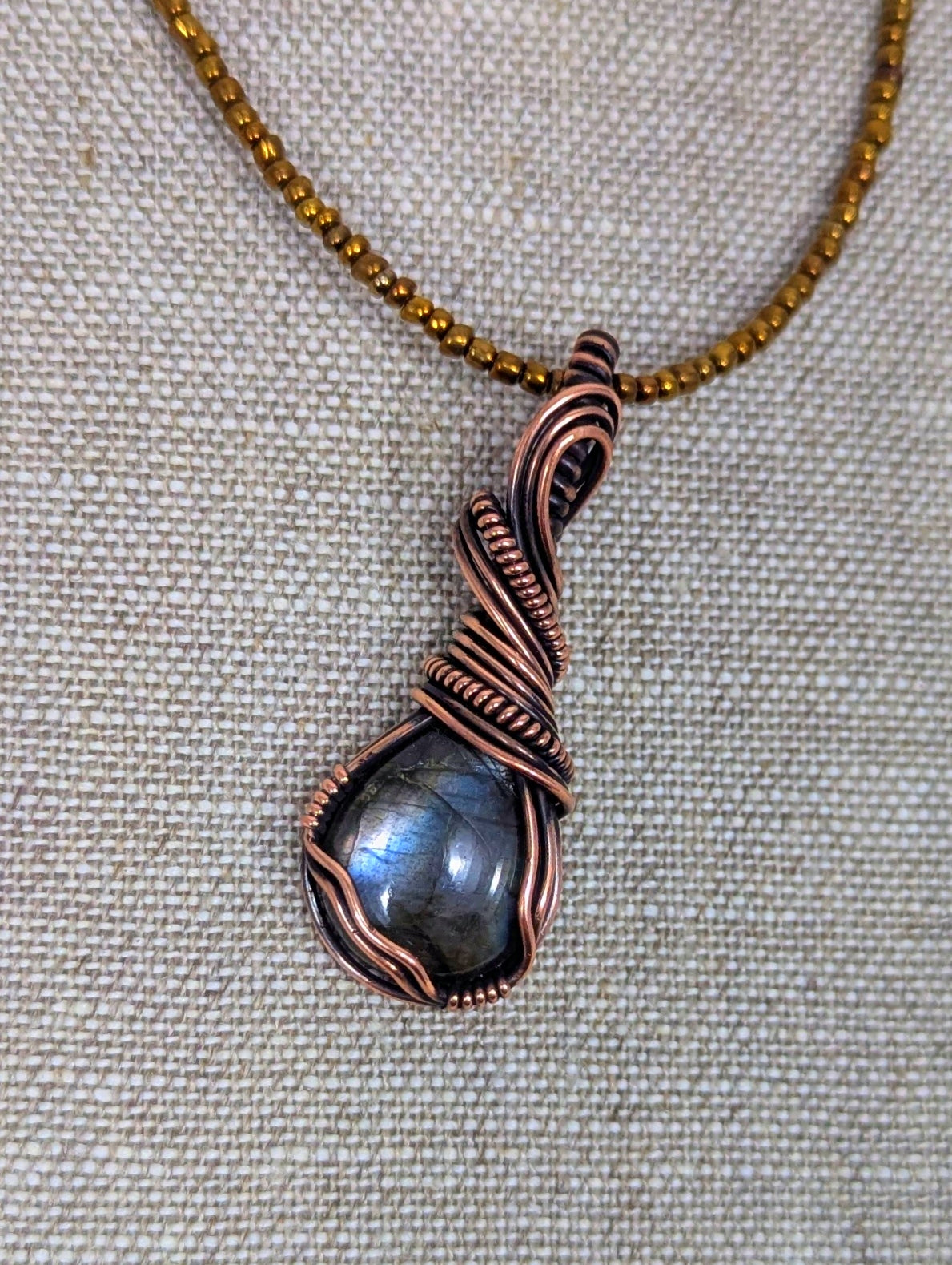 Round Labradorite Necklace – Zeber-Martell Gallery & Clay Studio