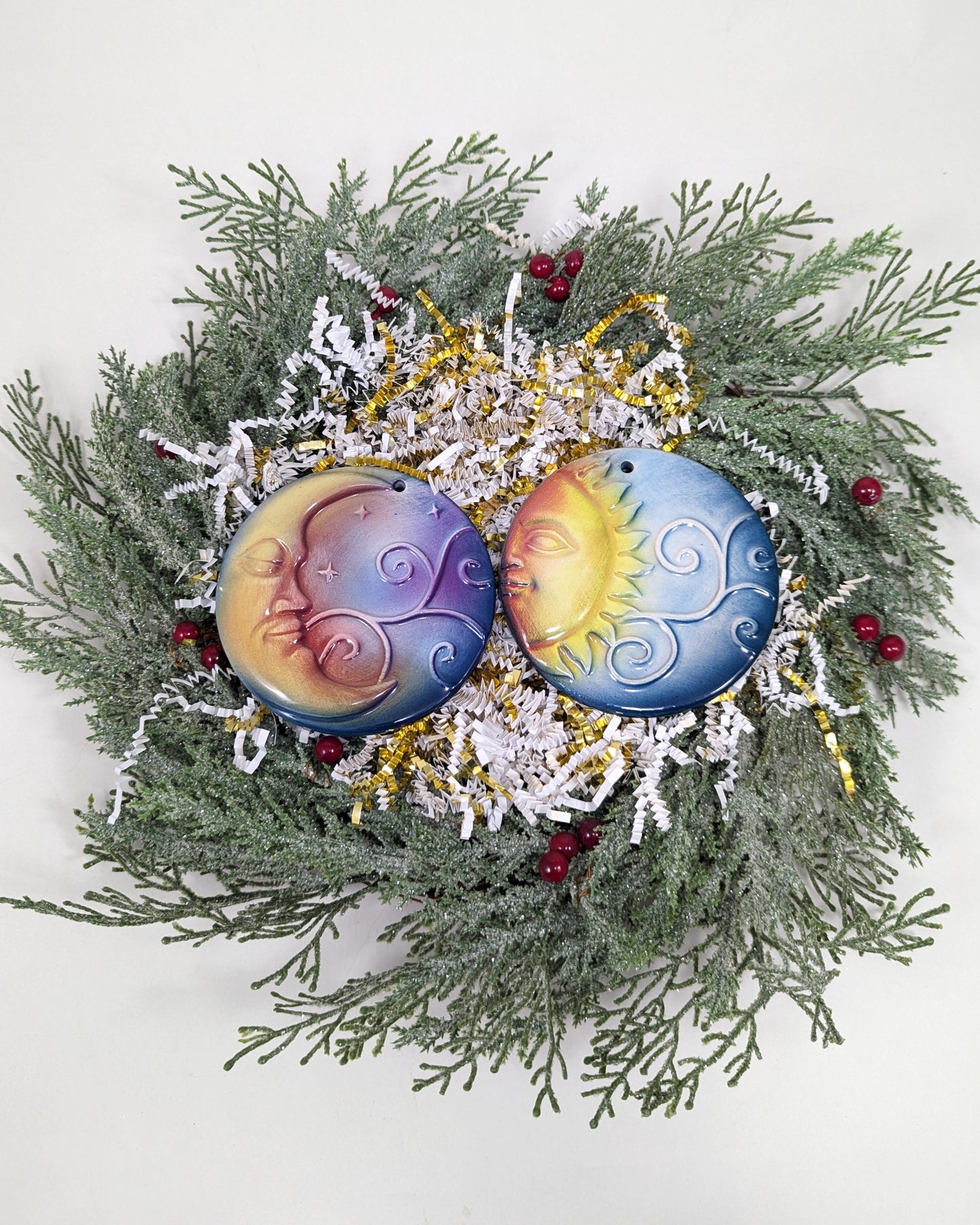 Sun and Moon Ornament Set