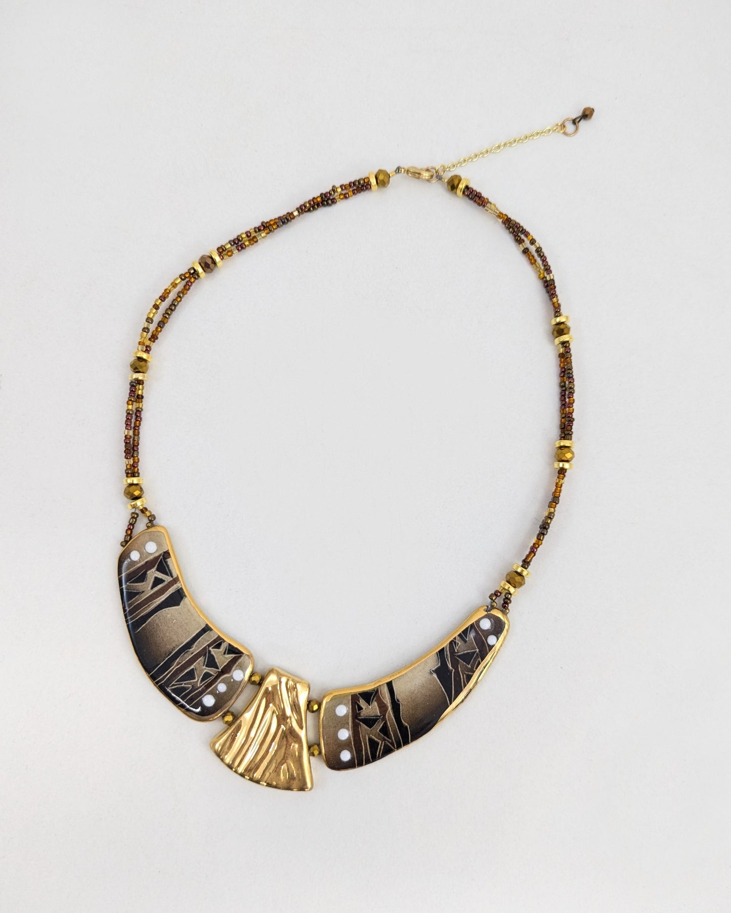 Brown Collar Necklace