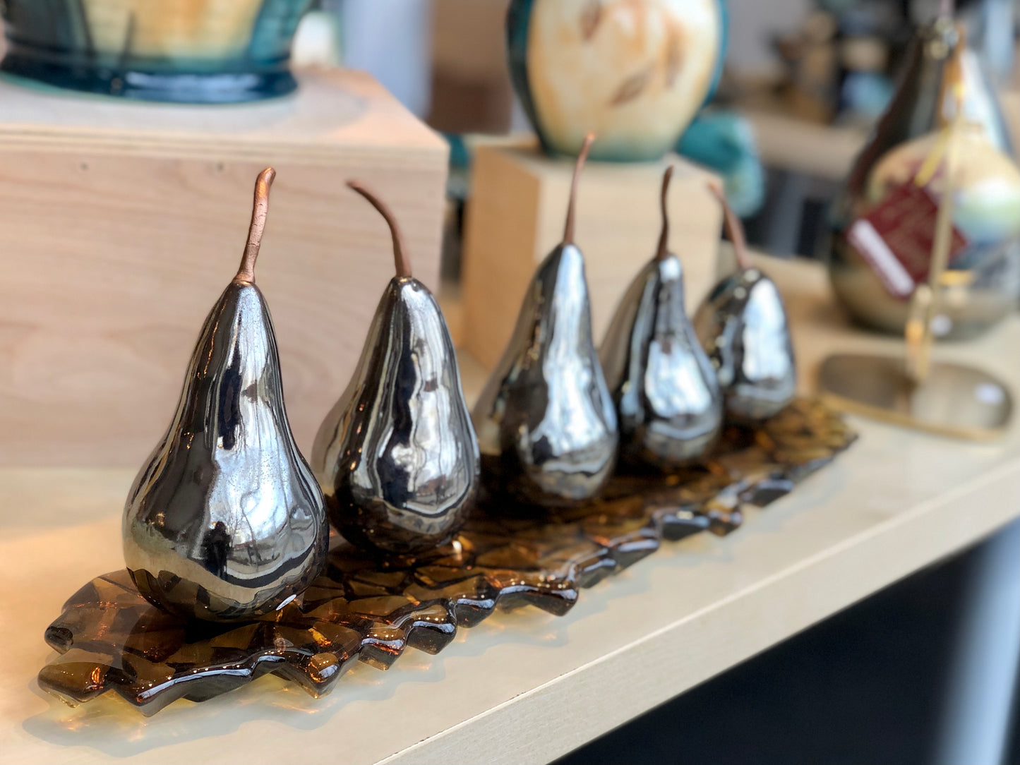 Pear Sculptures, Set of 3 (small)