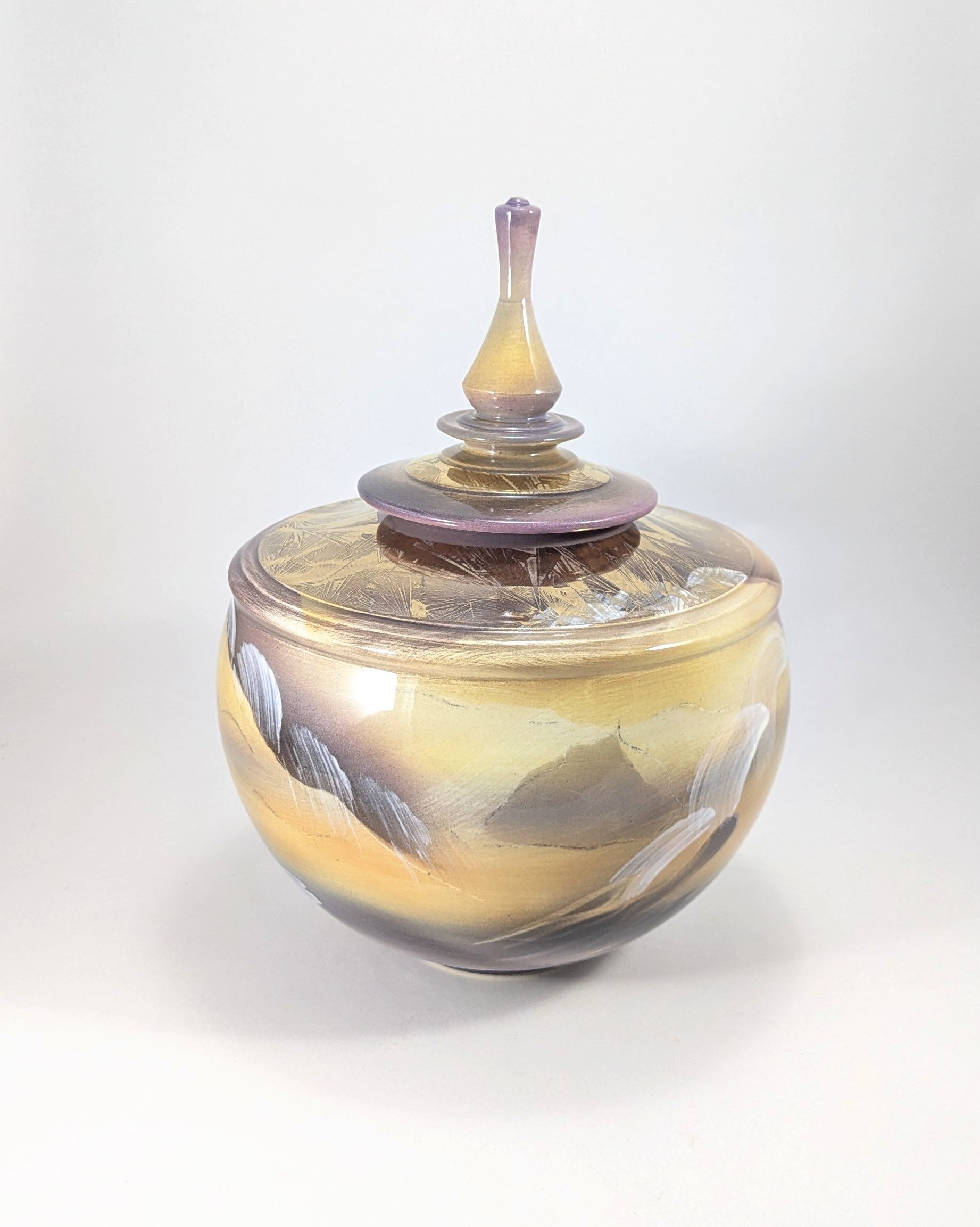 Zeber Lidded Jar in Wave – Zeber-Martell Gallery & Clay Studio