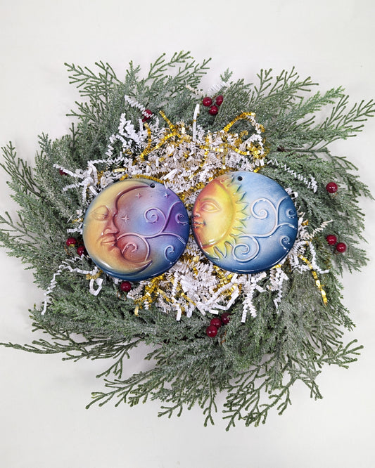 Sun and Moon Ornament Set