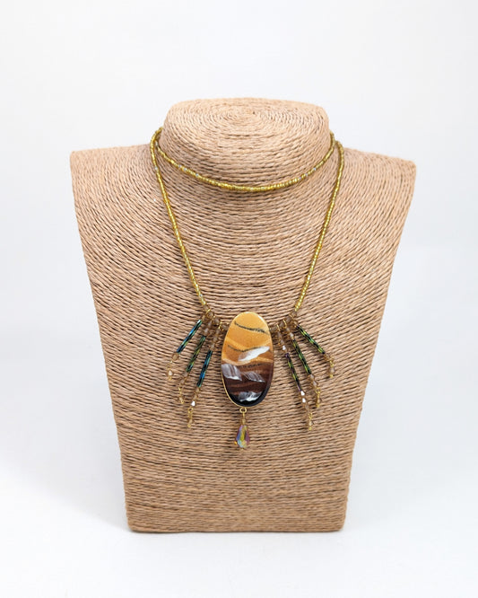 Abstract Wave Necklace