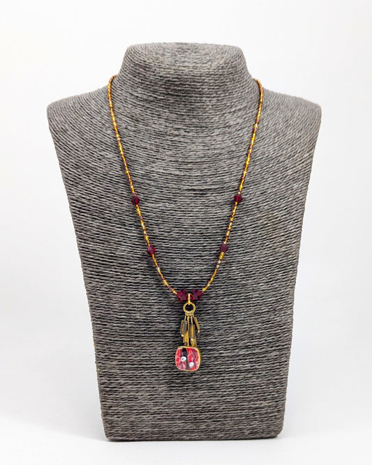 Red Beaded Necklace