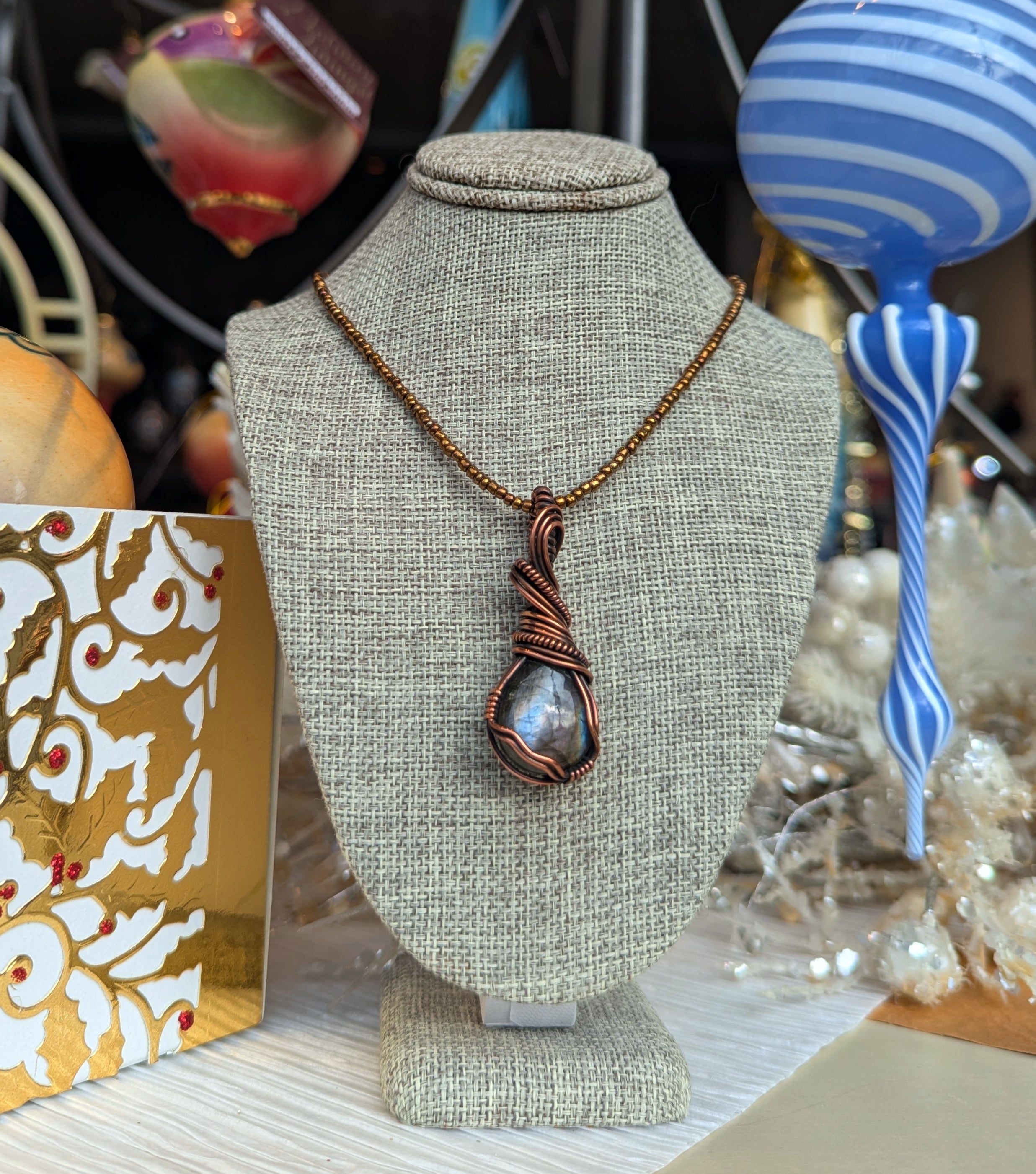 Round Labradorite Necklace – Zeber-Martell Gallery & Clay Studio