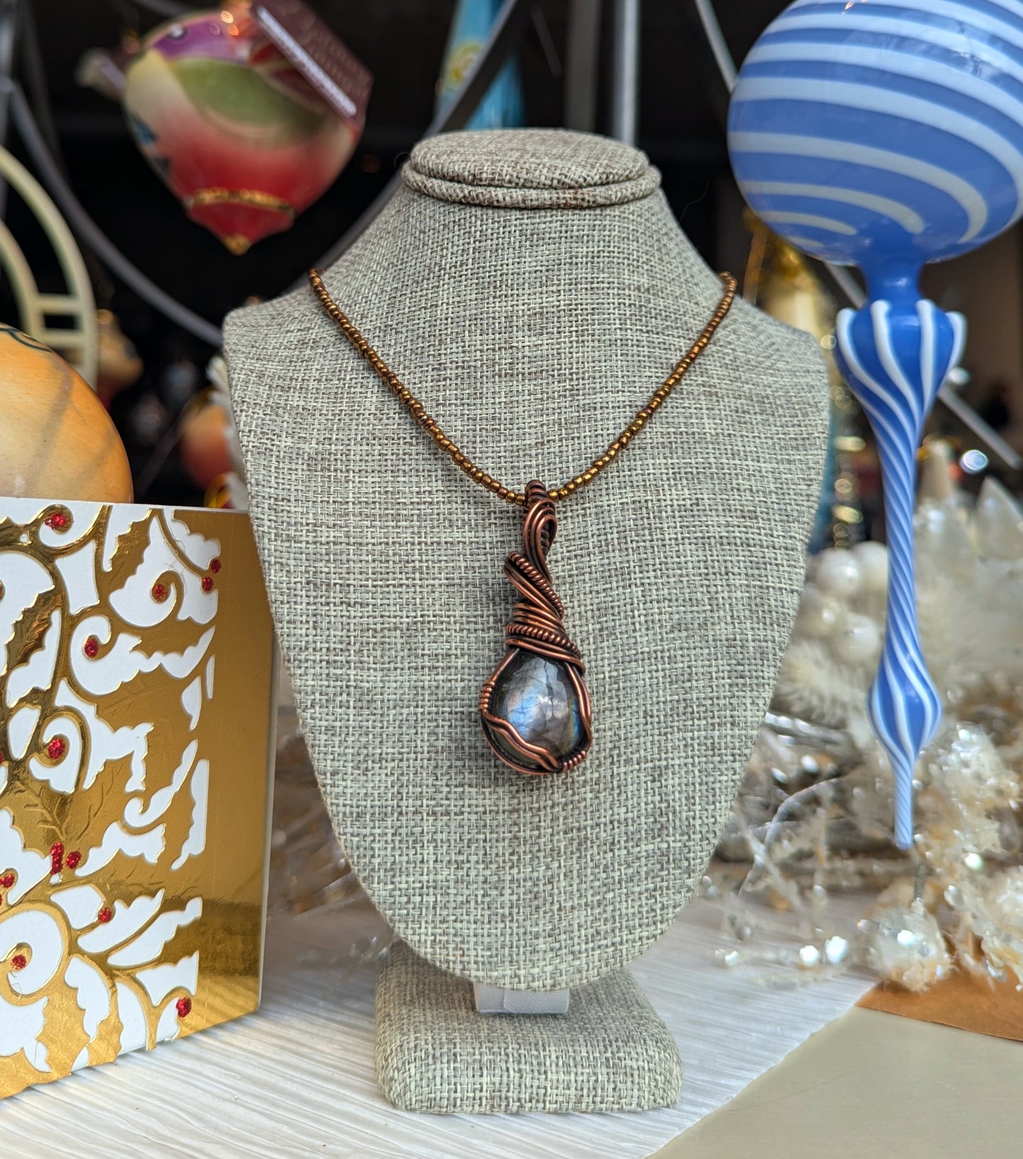 Round Labradorite Necklace