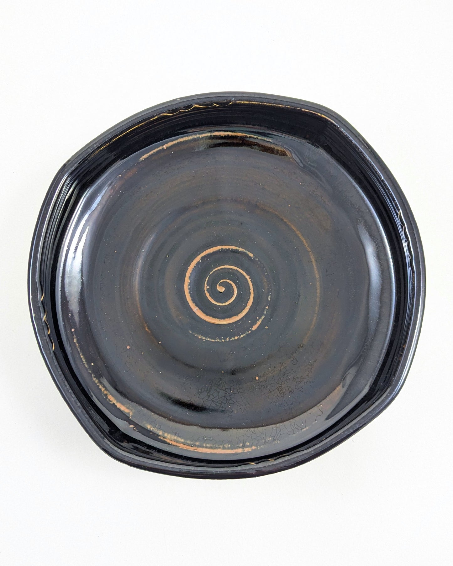 Square Serving Bowl Brown-Black