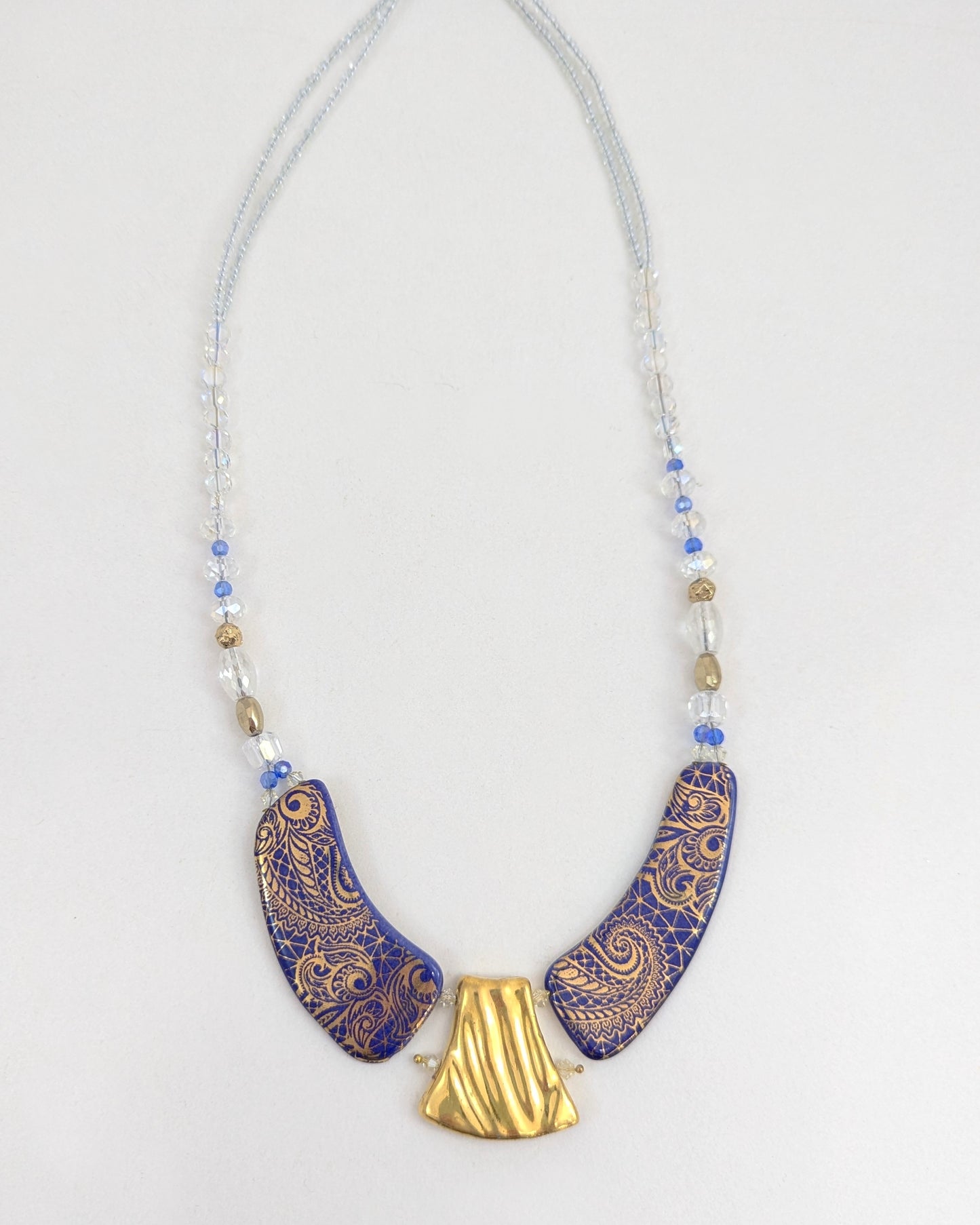 Blue and Gold Necklace