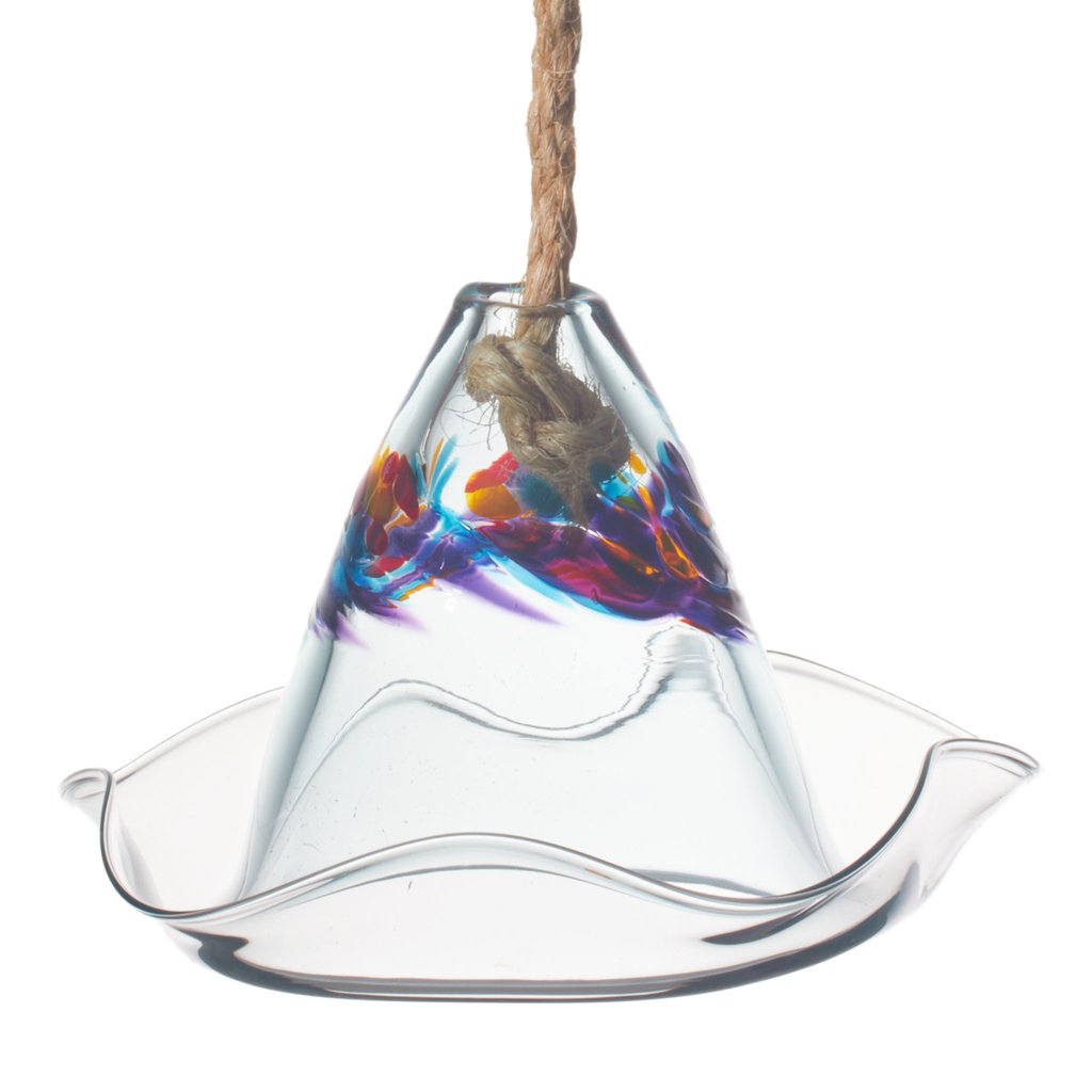 Glass Bird Seed Feeder